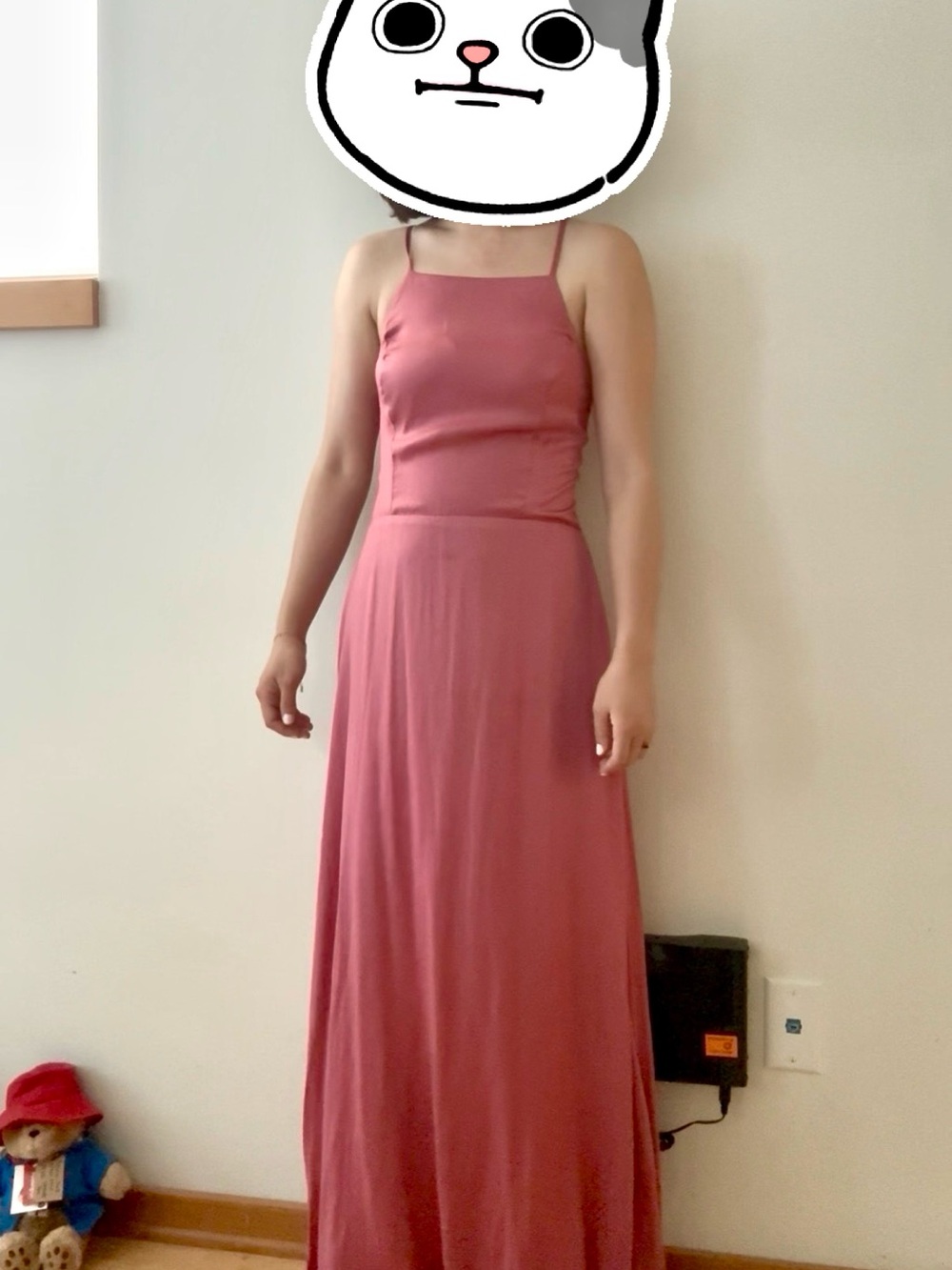 Charlotte Russe Dusty Rose Spaghetti-Strap Maxi Dress